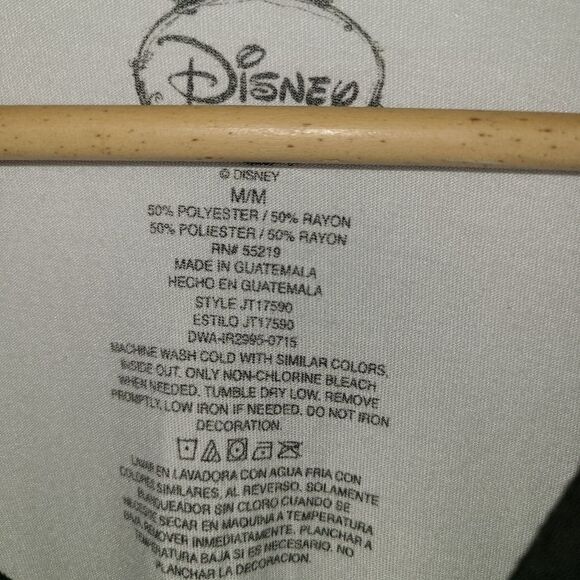 Disney Mickey Mouse White Black Long Sleeve Shirt Size M - Picture 4 of 7